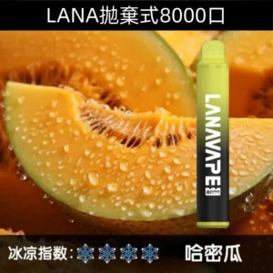 Lanavape8000口拋棄式Lana一次性可充電式電子煙|【哈密瓜】