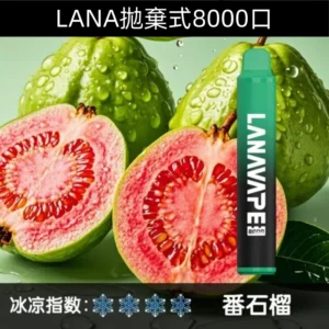 Lanavape8000口拋棄式Lana一次性可充電式電子煙|【番石榴】