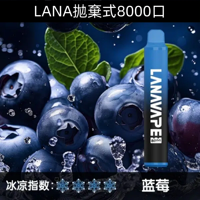 Lanavape8000口拋棄式Lana一次性可充電式電子煙|【藍莓】