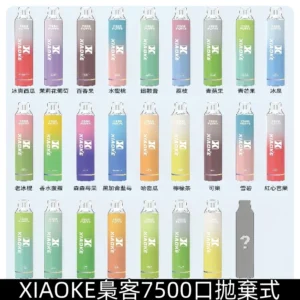 XIAOKE梟客7500口拋棄式 可發光跑馬燈一次性電子煙